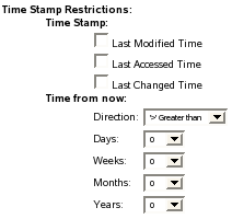Time Stamp Restrictions