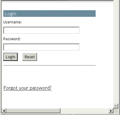 Login page showing "Forgot your password?" link