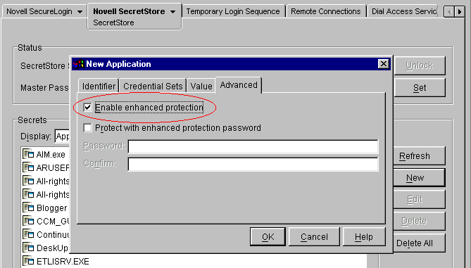 The check box to enable enhanced protection