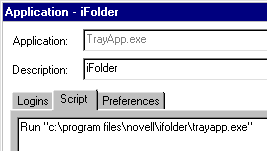 Typing a script for a startup application