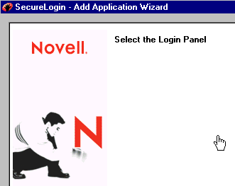 Selecting the login panel
