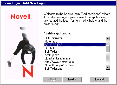 The Available Applications pane