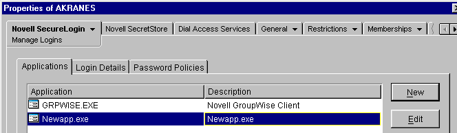 Locating a new application