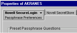 The Passphrase Preferences page