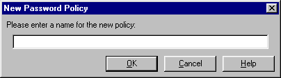 Naming a password policy
