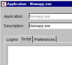 Where to type a script