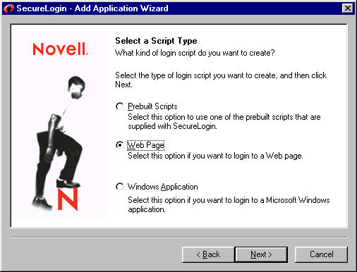 Entering a name for an application
