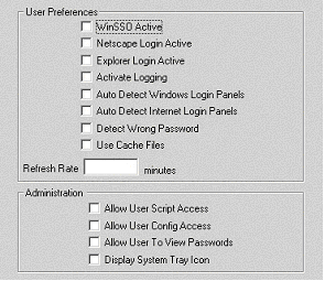 The Preferences property page