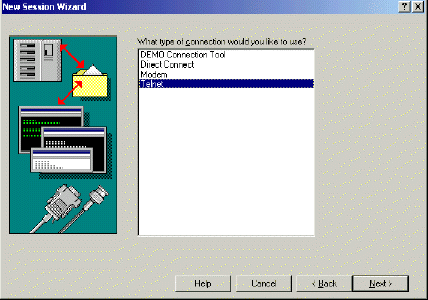 Selecting an emulator connection