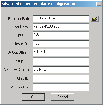 The Configuration dialog box