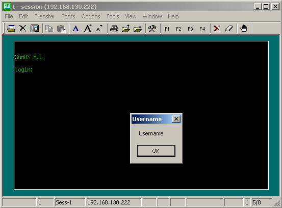 The Emulator dialog box