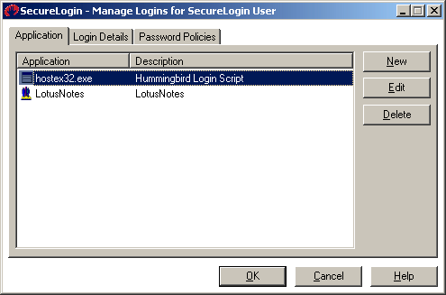 Selecting an application