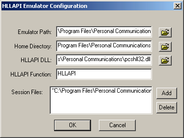 The Configuration dialog box