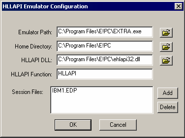 The Configuration dialog box