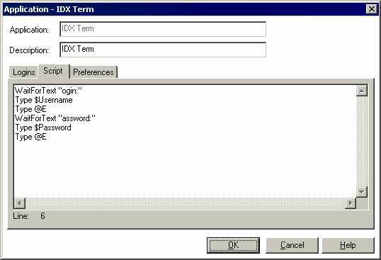 A script for IDX Term