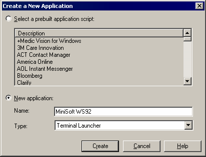 Adding MiniSoft WS92 as a new application