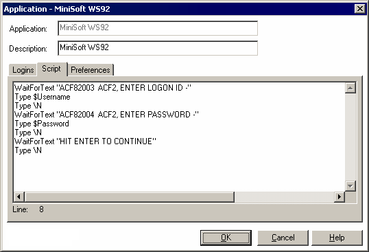 A script for MiniSoft WS92