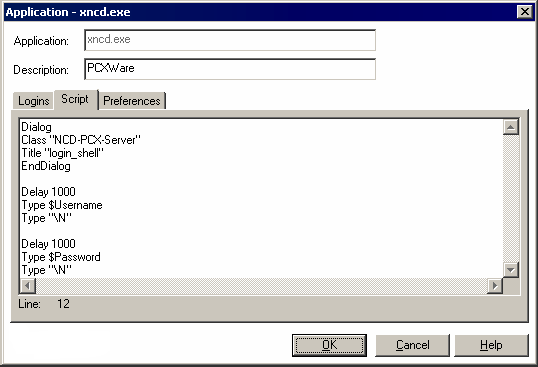A script for PCXWare