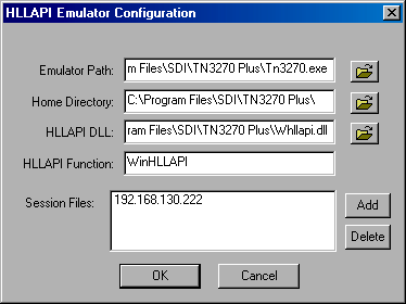 The Configuration dialog box