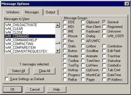 Using the Messages to View list