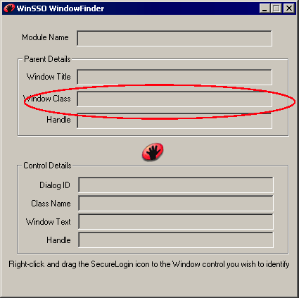 The Window Class text box in Window Finder