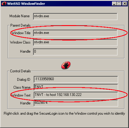 The Window Title and Window Text text boxes