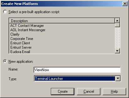 Adding ViewNow as a new application