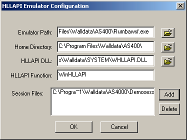 The Configuration dialog box