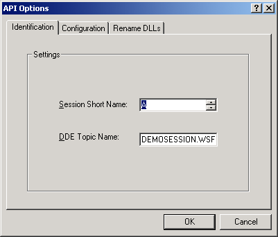 The DDE Topic Name field