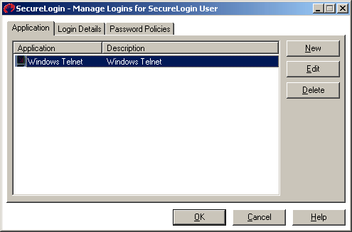 A list of applications that you can edit