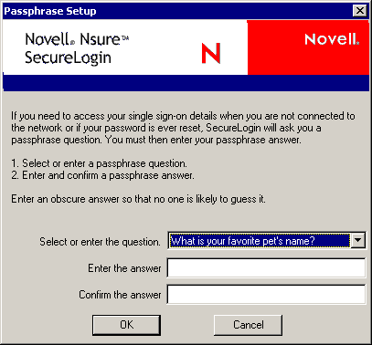 Creating a passphrase and password