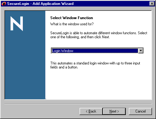 Selecting the window function