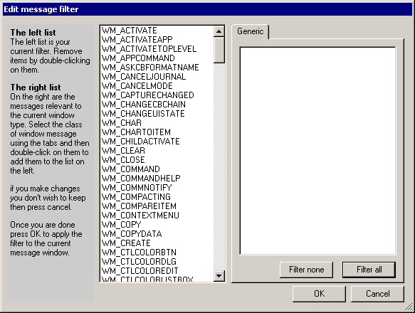 All Message filters selected