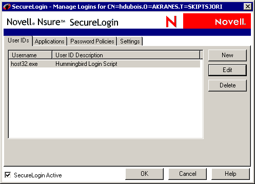 Selecting an application