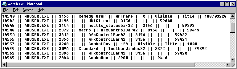 Login Watcher's log file