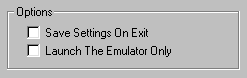 The Save Settings on Exit check box