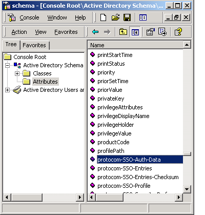 The protocom-SSO-Auth-Data attribute