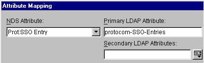 Mapping the Prot:SSO Entry attribute to LDAP