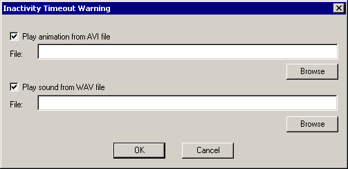 Options to configure .avi and .wav warnings
