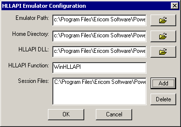 The Terminal Launcher configuration dialog box