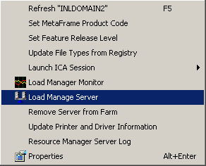 The Load Manage Server option