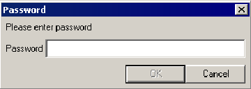 Password dialog box