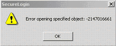 Error message