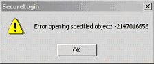 Error message