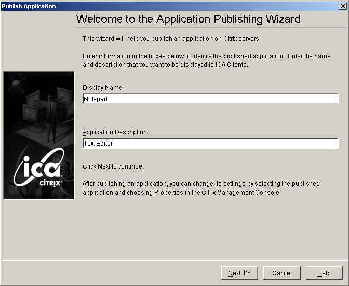 Application Publishing Wizard