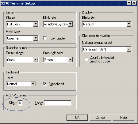 The Configuration Dialog Box