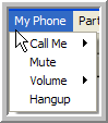 My phone menu