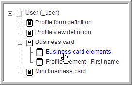 Business card designer tree