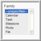 Family list box