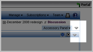 Currently Displayed Icons for an Accessory and Its Panel